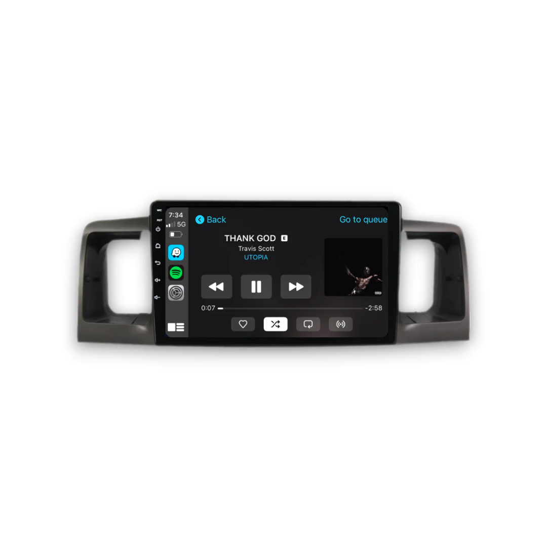 TOYOTA COROLLA (2002 - 2007) Head Unit With Wireless CarPlay & Android Auto