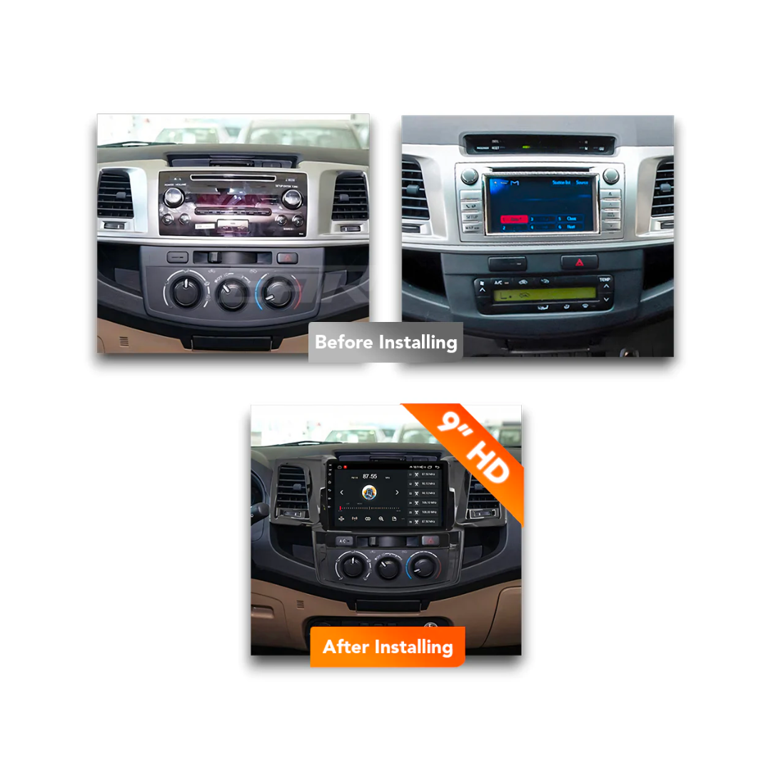 TOYOTA HILUX (2004 - 2014) Head Unit With Wireless CarPlay & Android Auto